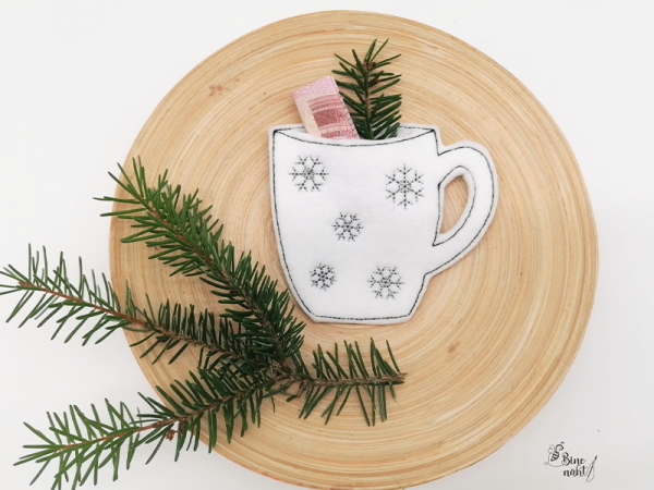 Becher Wunscherfüller Untersetzer - ITH-Stickdatei